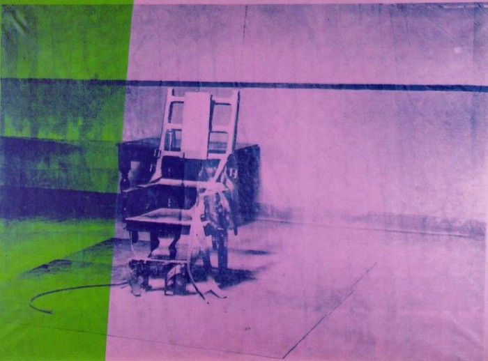 Warhol Big electric chair, 1967, Froehlich Collection, Stutt. , 