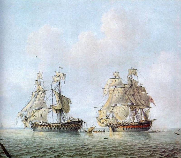 Cleveley Robert English war war vessels Sun. Cleveley, 