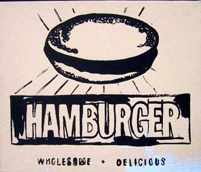 Warhol - Hamburger (beige). , 