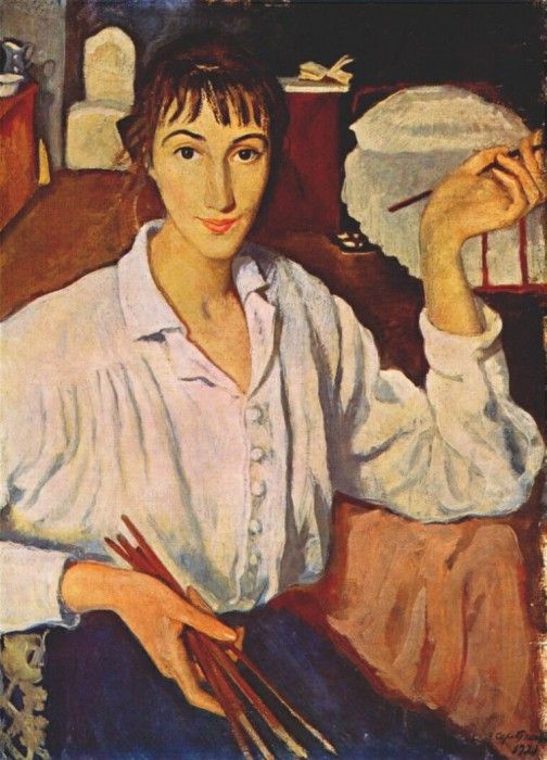 serebryakova self-portrait 1921.    (1884-1967)