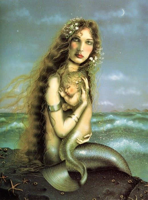 Delamare, David - Mermaid and Child (end. , 