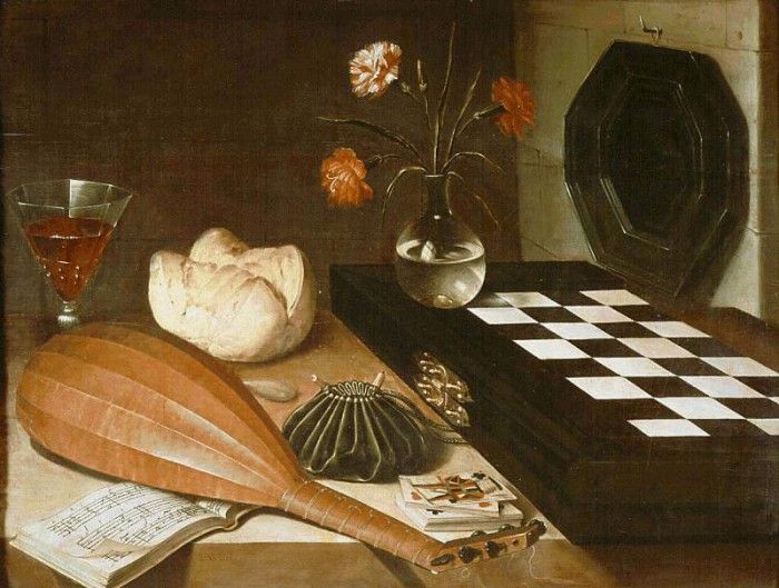 Baugin Still life with chessboard, c.1630, Louvre. Baugin, 