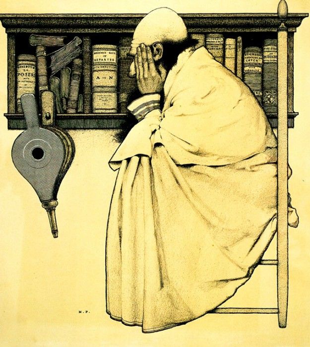 Maxfield Parrish The Wondrous Wise Man, 1897 sqs. , Maxfield