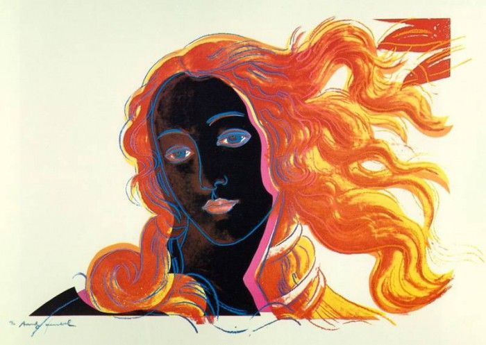 Warhol - Botticelli (dettaglio). , 
