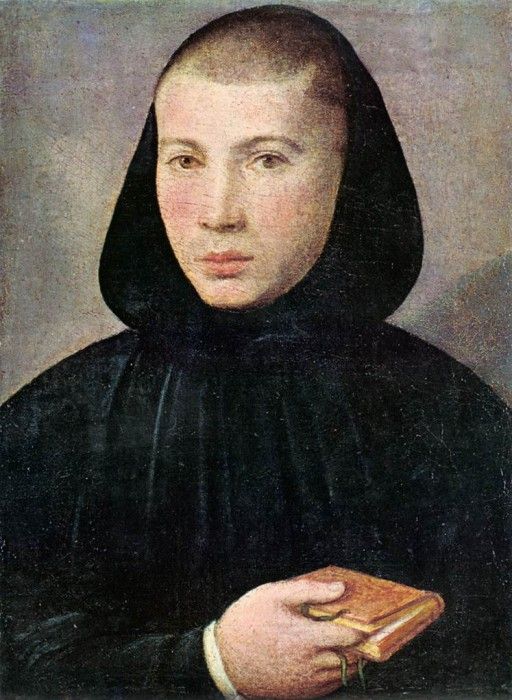 CAROTO Giovanni Francesco Portrait Of A Young Benedictine. Caroto, 