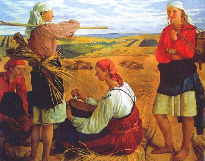 serebryakova harvest time 1915.    (1884-1967)