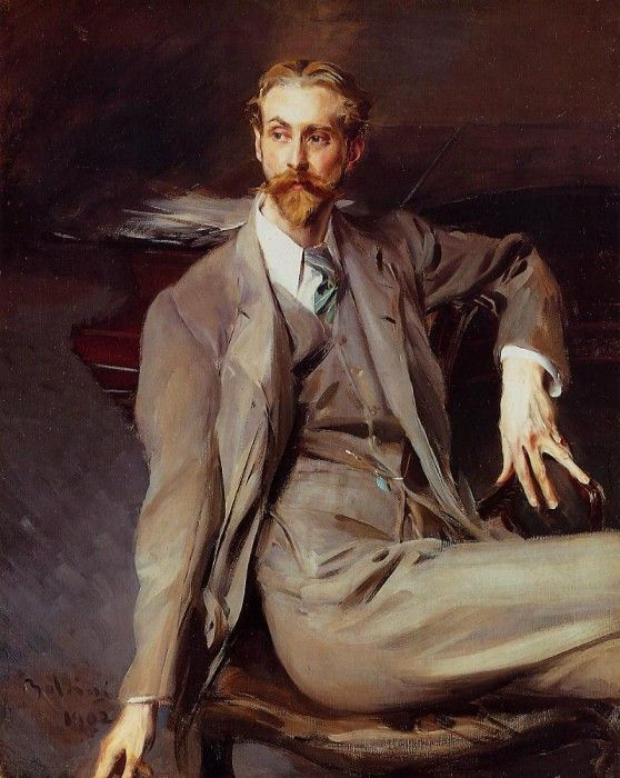 Portrait of the Artist Lawrence Alexander Peter Brown 1902. Boldini, 