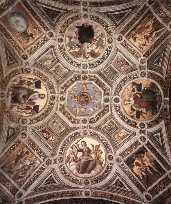 Raphael The Stanza della Segnatura Ceiling. 