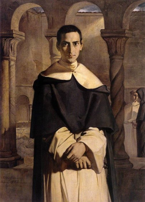 Chasseriau Theodore Portrait of the Reverend Father Dominique Lacordaire of the Order of the Pred. Chasseriau, 