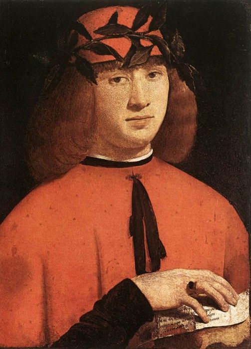 Boltraffio Giovanni Antonio Portrait of Gerolamo Casio 1495. Boltraffio,  