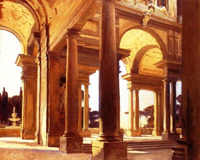 Sargent John Singer A Study of Architecture Florence. ,  