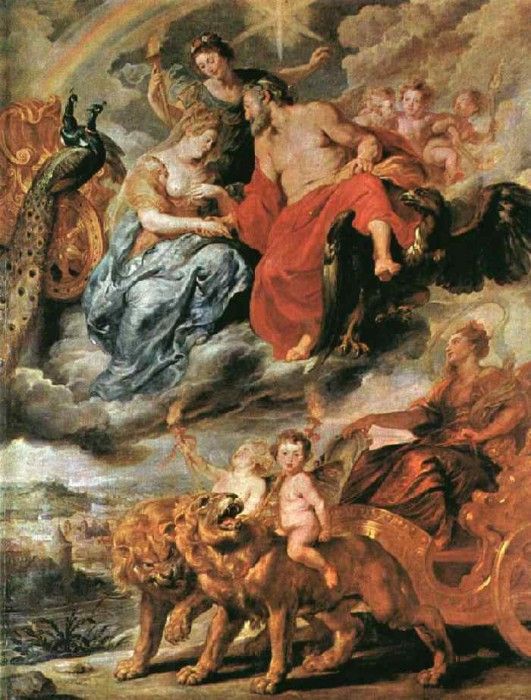 Rubens The Meeting at Lyons, 1621-1625, Louvre. ,  