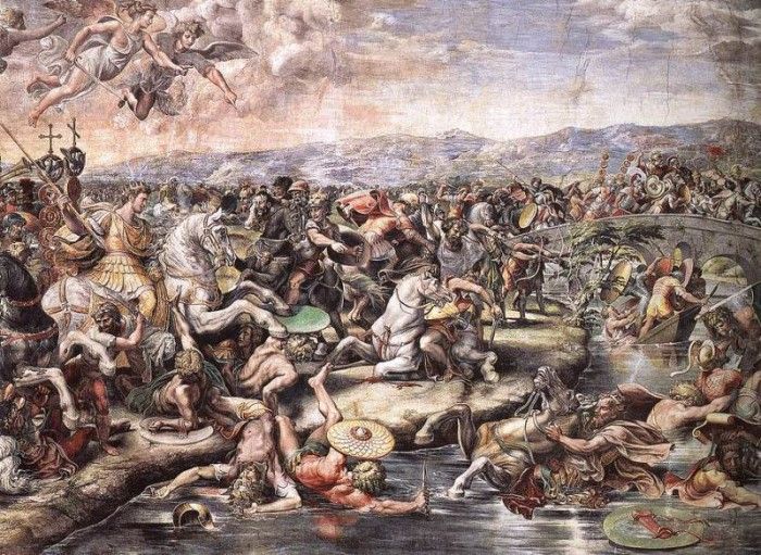 Raphael The Battle at Pons Milvius detail1. 