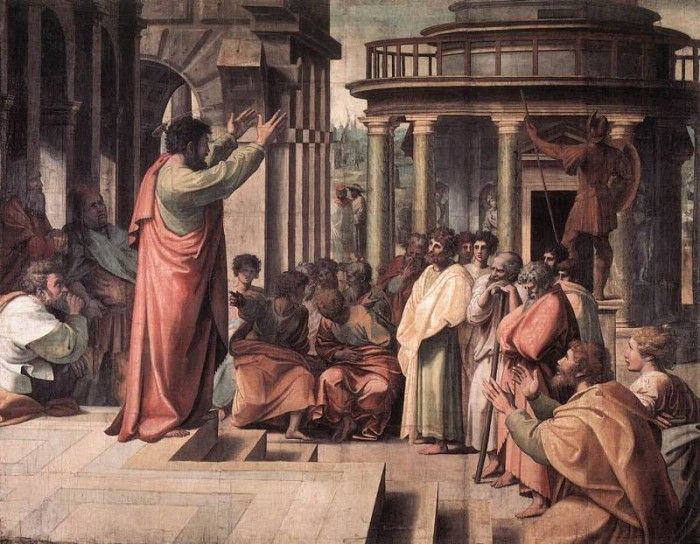 Raphael St Paul Preaching in Athens. 