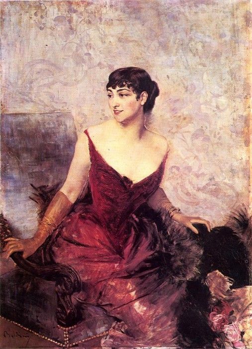 Countess de Rasty Seated in an Armchair. Boldini, 