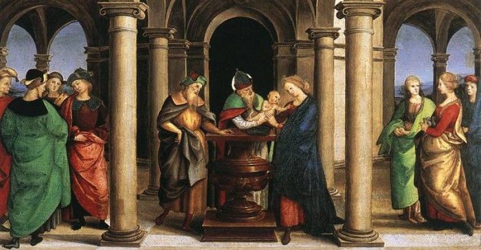 Raphael The Presentation in the Temple (Oddi altar predella). 