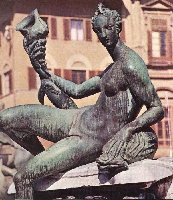 The Fountain of Neptune detail WGA. Ammanati 