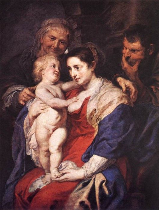 The Holy Family with St Anne WGA. ,  