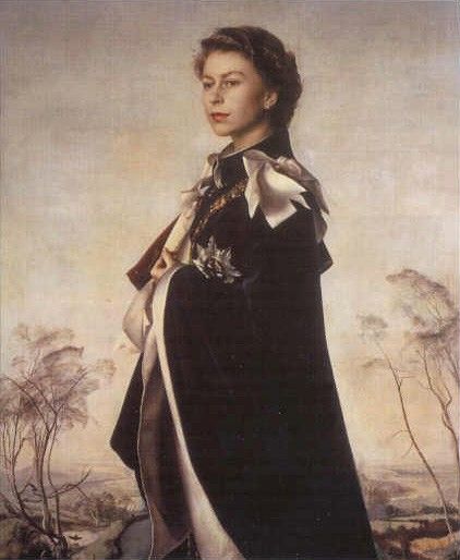 Annigoni Pietro Portrait of Queen Elizabeth II. Annigoni, 