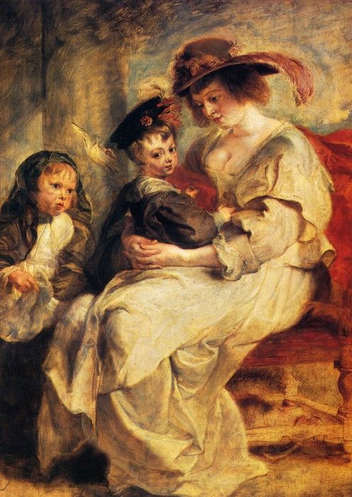 Rubens Peter Paul Helene Fourment With Two Of Her Children Claire Jeanne And Francois. ,  