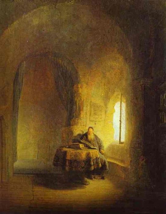 Rembrandt - Philosopher Reading.    