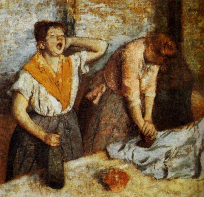 Degas Edgar Woman Ironing 1884. , --