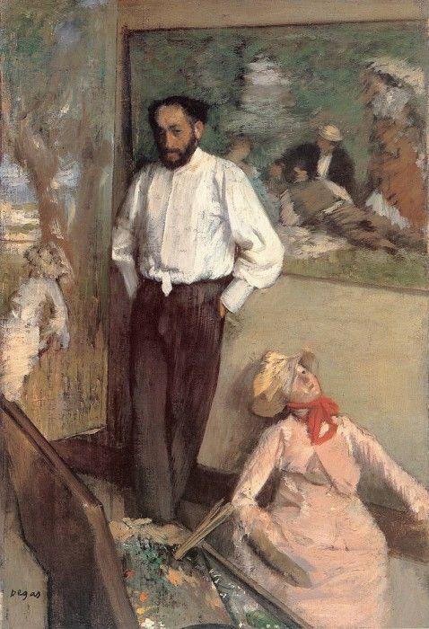 Degas Portrait of the Painter Henri Michel Levy. , --