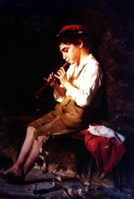 Boy with Recorder. Bechi, 