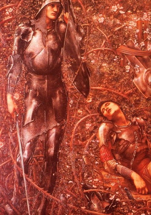 Burne-Jones, Edward - The Prince Enters the Briar Wood (end. -   