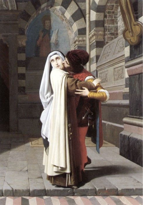 The Embrace of Fra Filippo Lippi and Lucrezia Buti. Castagnola, 