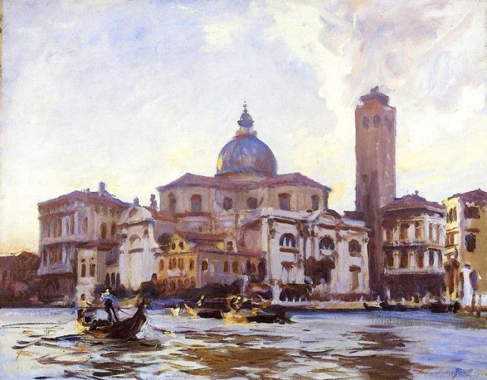Sargent John Singer Palazzo Labia and San Geremia Venice. ,  