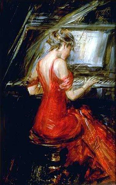 The Woman in Red. Boldini, 
