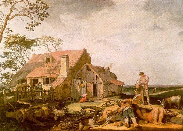 BLOEMAERT Abraham Landscape With Peasants Resting. Bloemaert, 