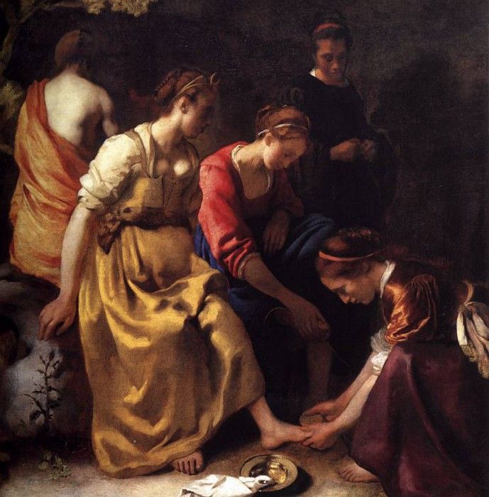 Diana and Her Companions. Vermeer, Johannes