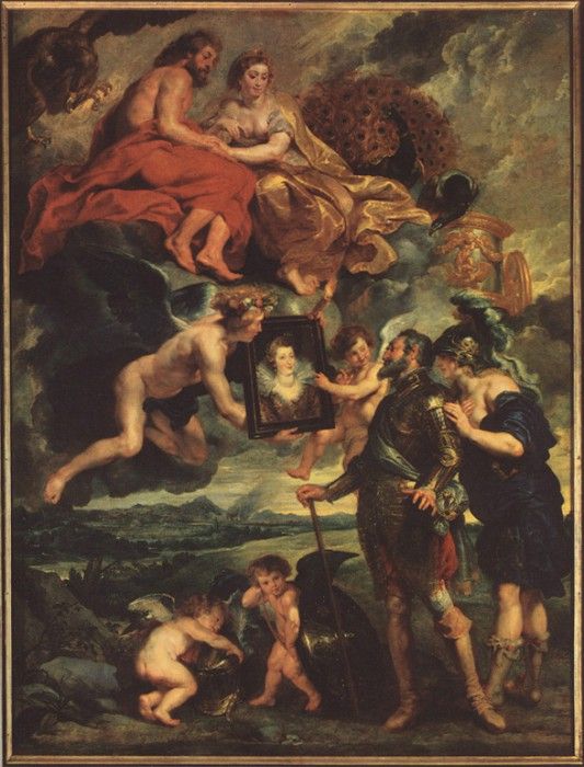 bs- Rubens- Presentation of Portrait [1633]. ,  