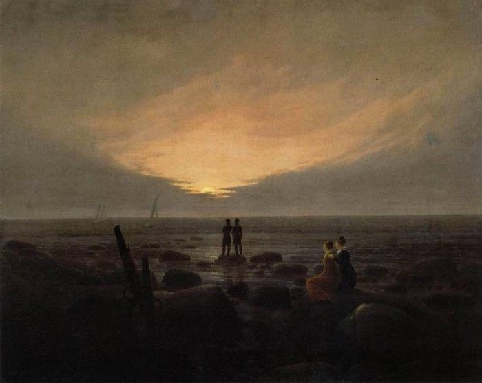 FRIEDRICH Caspar David Moonrise By The Sea. ,  
