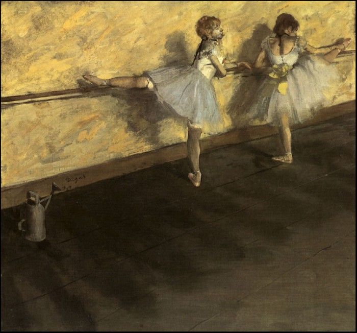 Degas Dancers Practicing at the Barre, 1876-77. , --