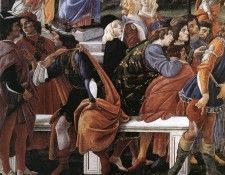 Botticelli The Temptation of Christ detail 2. , Alessandro