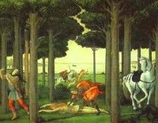 Alessandro Botticelli - The Infernal Hunt. , Alessandro