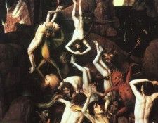 Bouts,D. The Fall of the Damned, 1450, oil on wood, Musee de. , Dieric