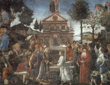 BOTTICELLI, SANDRO - TEMPTATION OF CHRIST, 1480S, FRESCO. , Alessandro