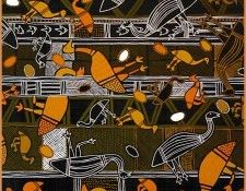 Balarinji-Australian Aboriginal Art-pa Balarinji 05 EmuCountry. Balarinji