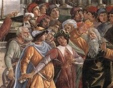Botticelli The Punishment of Korah detail 5. , Alessandro