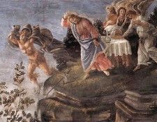 Botticelli The Temptation of Christ detail 6. , Alessandro