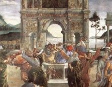 Botticelli The Punishment of Korah detail 1. , Alessandro