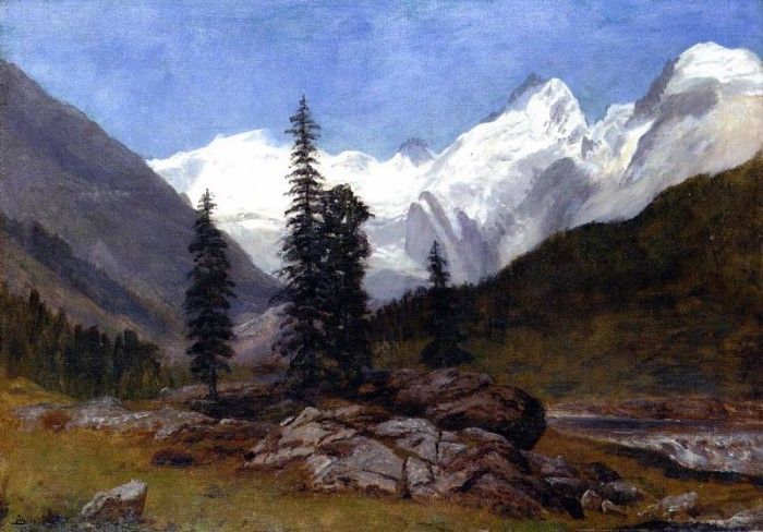 Bierstadt Albert Rocky Mountain. , 