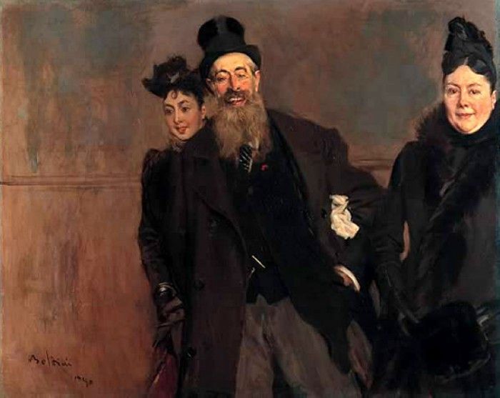 John Lewis Brown with Wife and Daughter 1890. Boldini, 