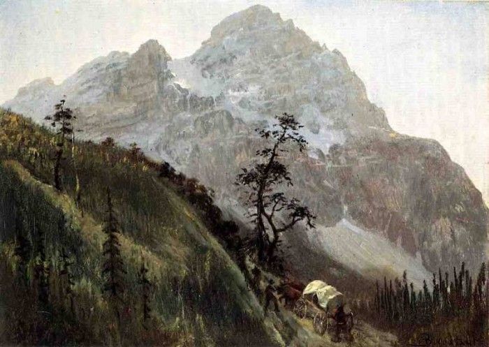 Bierstadt Albert Western Trail the Rockies. , 