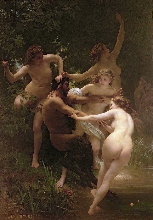    [Nymphs and Satyr] 1873. ,  