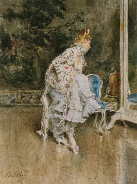 The Beauty Before The Mirror. Boldini, 